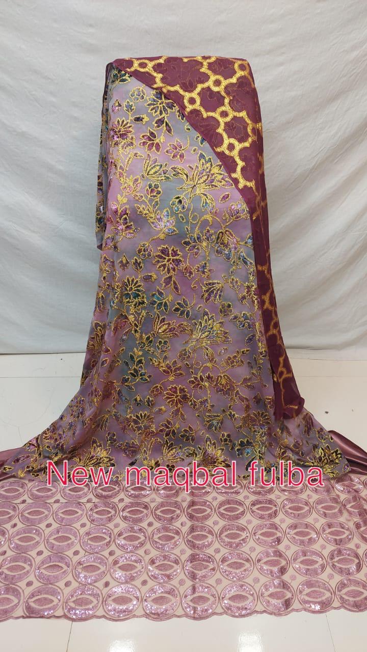 Blush & Burgundy Maqbal Fulba