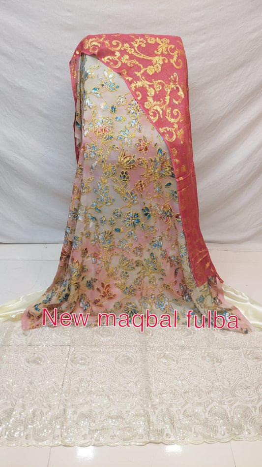 Blush Pink & Gold Maqbal Fulba