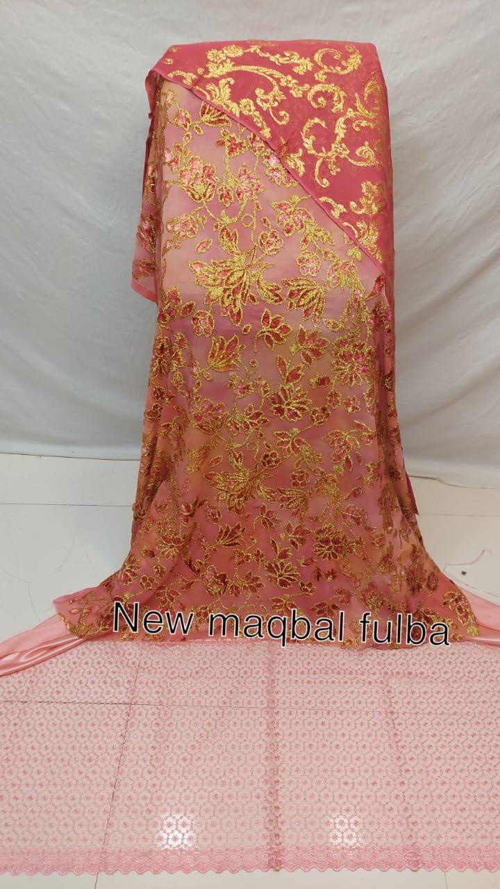 Blush Pink & Gold Maqbal Fulba