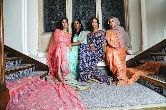 Squad in Blue & Peach for all Occasions